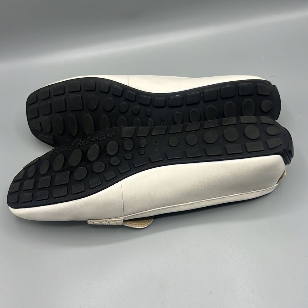 Sam Edelman Tucker White Leather Loafers - Picture 7 of 8